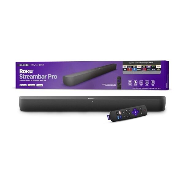 Roku Streambar Pro Stereo Soundbar Grey